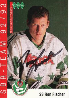 Ron Fischer  1992/93  SB Rosenheim   Eishockey Autogrammkarte  original signiert 