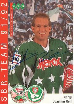 Joachim Reil  1991/92   SB Rosenheim   Eishockey Autogrammkarte  original signiert 