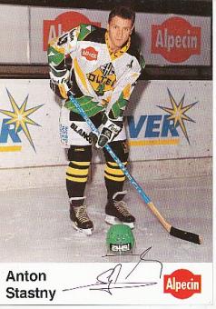 Anton Stastny   EHC Olten   Eishockey Autogrammkarte  original signiert 