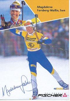 Magdalena Forsberg  Schweden  Biathlon  Autogrammkarte original signiert 