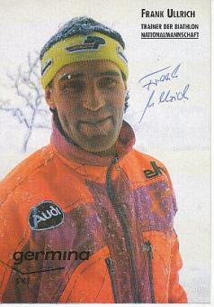 Frank Ullrich   DDR  Biathlon  Autogrammkarte original signiert 