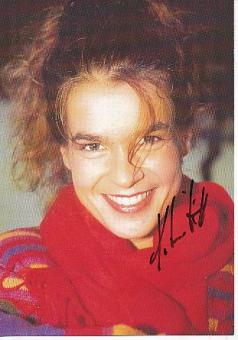 Katarina Witt  DDR  Eiskunstlauf  Autogrammkarte original signiert 