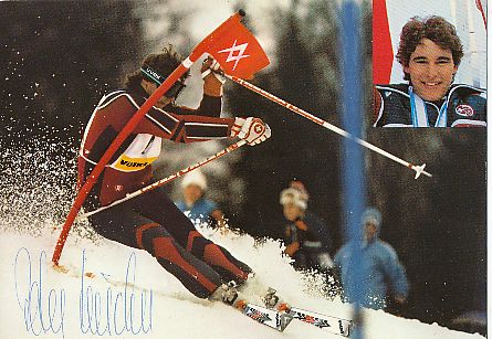Peter Lüscher  Schweiz  Ski Alpin  Autogrammkarte original signiert 