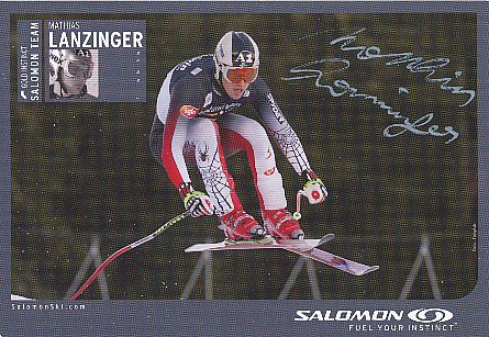 Mathias Lanzinger  Österreich   Ski Alpin  Autogrammkarte original signiert 
