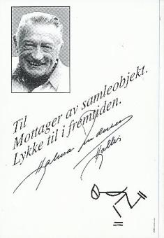 Hjalmar Andersen † 2013  Norwegen  Eisschnellauf  Autogrammkarte original signiert 