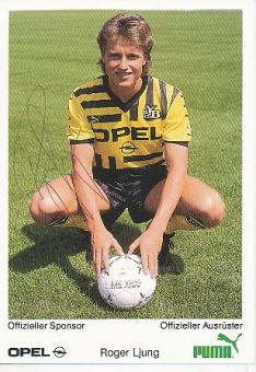 Roger Ljung  Young Boys Bern  Fußball Autogrammkarte original signiert 