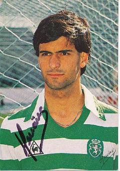 Pedro Venancio  1985  Sporting Lissabon  Fußball Autogrammkarte original signiert 