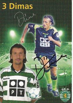 Dimas  Sporting Lissabon  Fußball Autogrammkarte original signiert 