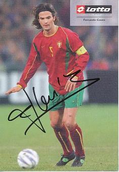 Fernando Couto   Portugal   Fußball Autogrammkarte original signiert 