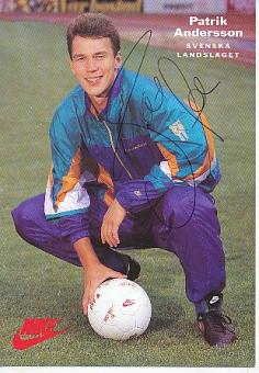 Patrik Andersson  Schweden  Fußball Autogrammkarte original signiert 