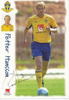 Petter Hansson  Schweden  Fußball Autogrammkarte original signiert 