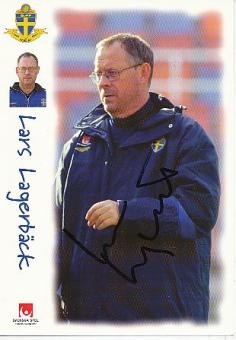 Lars Lagerbäck  Schweden  Fußball Autogrammkarte original signiert 