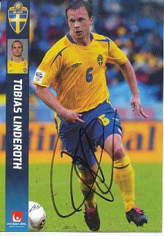 Tobias Linderoth  Schweden  Fußball Autogrammkarte original signiert 