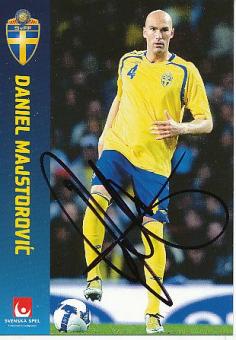 Daniel Majstorovic  Schweden  Fußball Autogrammkarte original signiert 