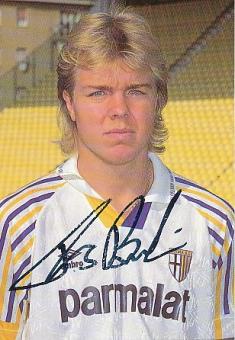 Tomas Brolin  AC Parma  Schweden  Fußball Autogrammkarte original signiert 