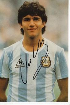Jorge Burruchaga  Argentinien Weltmeister WM 1986 Fußball  Autogramm Foto  original signiert 