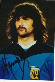 Mario Kempes  Argentinien Weltmeister WM 1978 Fußball  Autogramm Foto  original signiert 
