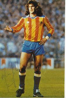 Mario Kempes  FC Valencia & Argentinien Weltmeister WM 1978 Fußball  Autogramm Foto  original signiert 