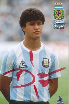 Claudio Borghi  Argentinien Weltmeister WM 1986 Fußball  Autogramm Foto  original signiert 
