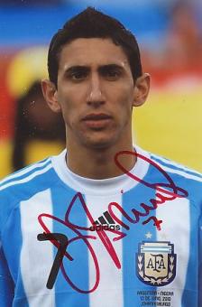 Angel Di Maria  Argentinien  Weltmeister WM 2022 Fußball  Autogramm Foto  original signiert 