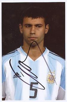 Javier Mascherano  Argentinien WM 2014  Fußball  Autogramm Foto  original signiert 