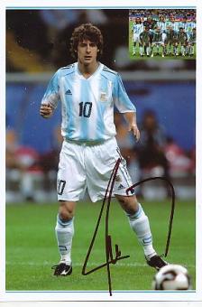 Pablo Aimar  Argentinien WM 2006  Fußball  Autogramm Foto  original signiert 