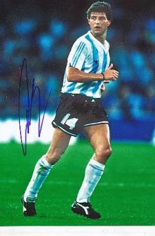 Ricardo Giusti Argentinien Weltmeister WM 1986  Fußball  Autogramm Foto  original signiert 