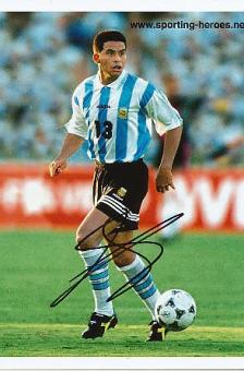 Fernando Caceres  Argentinien WM 1994  Fußball  Autogramm Foto  original signiert 