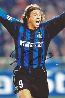 Hernan Crespo  Inter Mailand  Argentinien WM 2002 Fußball  Autogramm Foto  original signiert 