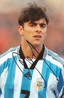 Claudio Lopez   Argentinien WM 2002 Fußball  Autogramm Foto  original signiert 