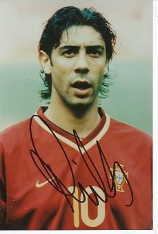 Rui Costa  Portugal WM 2002  Fußball Autogramm Foto original signiert 