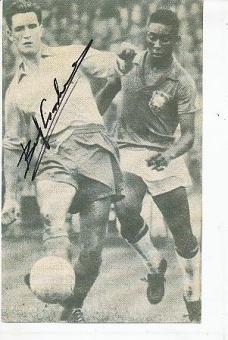 Bengt Gustavsson † 2017  Schweden  WM 1958  Fußball Autogramm Foto original signiert 