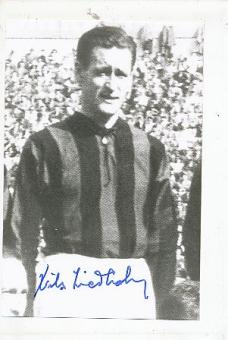 Nils Liedholm † 2007 AC Mailand &  Schweden  WM 1958  Fußball Autogramm Foto original signiert 
