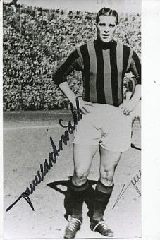 Gunnar Nordahl † 1995  AC Mailand  Schweden Olympia Gold 1948  Fußball Autogramm Foto original signiert 
