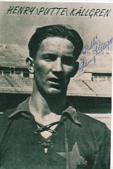 Henry Källgren † 2005  Schweden  WM 1958  Fußball Autogramm Foto original signiert 