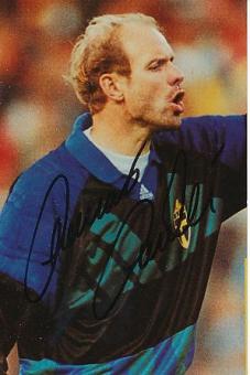 Thomas Ravelli   Schweden WM 1990  Fußball Autogramm Foto original signiert 