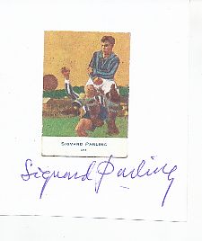 Sigvard Parling † 2016 Schweden WM 1958   Fußball  Autogramm Blatt original signiert 