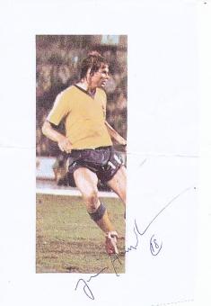 Jörgen Augustsson  Schweden WM 1974   Fußball  Autogramm Blatt original signiert 