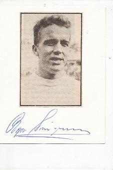 Agne Simonsson † 2020  Schweden WM 1958   Fußball Autogramm Karte  original signiert 