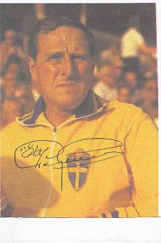 Georg Ericson † 2002  Trainer Schweden WM 1974   Fußball  Autogramm Blatt original signiert 