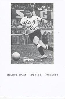 Helmut Rahn † 2003  DFB Weltmeister WM 1954  Fußball Autogramm Bild original signiert 