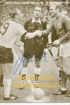 Uwe Seeler † 2022  DFB  WM 1966  &  Hamburger SV   Fußball  Autogrammkarte  original signiert 