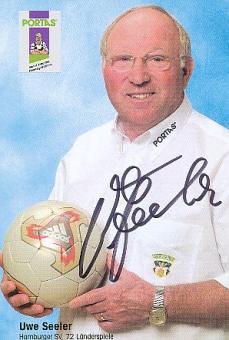 Uwe Seeler † 2022  Portas  DFB  &  Hamburger SV   Fußball  Autogrammkarte  original signiert 