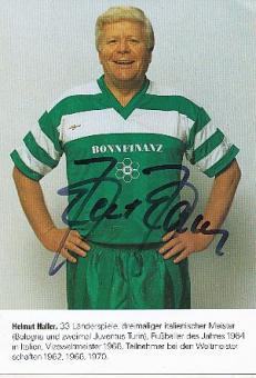 Helmut Haller † 2012  DFB  Fußball Sponsoren Autogrammkarte original signiert 