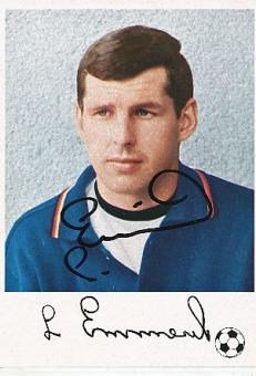 Lothar Emmerich † 2003  Knorr   DFB & BVB  Fußball Autogrammkarte original signiert 