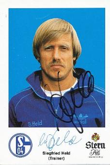 Siegfried Held   FC Schalke 04  Fußball Autogrammkarte  original signiert 