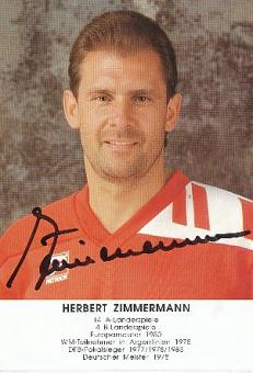 Herbert Zimmermann  DFB  &  FC Köln  Fußball Autogrammkarte  original signiert 