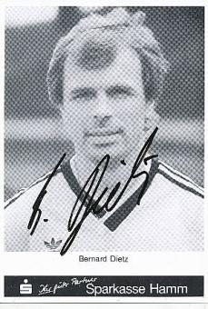 Bernard Dietz  DFB  Fußball  Sponsoren Autogrammkarte  original signiert 
