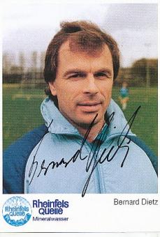 Bernard Dietz  DFB  Fußball  Sponsoren Autogrammkarte  original signiert 