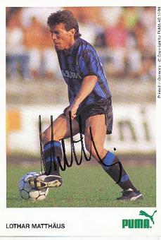 Lothar Matthäus   Inter Mailand   Fußball Autogrammkarte  original signiert 